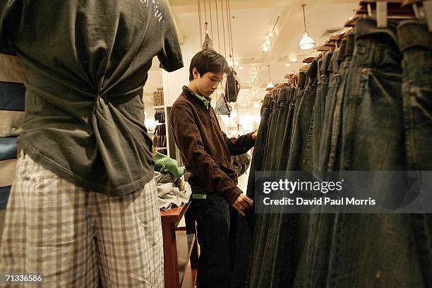 Man shops at the Abercrombie & Fitch store in the San Francisco Shopping Center on June 29, 2006 in San Francisco, California. The Commerce...