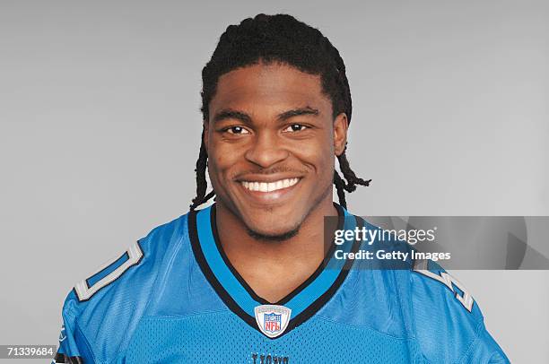 Ernie Sims of the Detroit Lions poses for his 2006 NFL headshot at photo day in Detroit, Michigan.