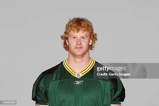 Jon Ryan of the Green Bay Packers poses for his 2006 NFL headshot at photo day in Green Bay, Wisconsin.