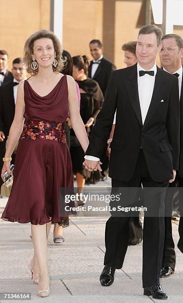 Prince Guillaume of Luxembourg arrives with his wife at the Grand Theater to attend a special performance on June 30, 2006 in Luxembourg, as part of...