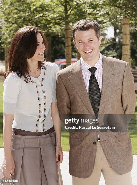 Crown Princess Mary of Denmark and Crown Prince Frederik of Denmark attend the inauguration of the Grand Duke Jean Modern Art Museum, as part of the...