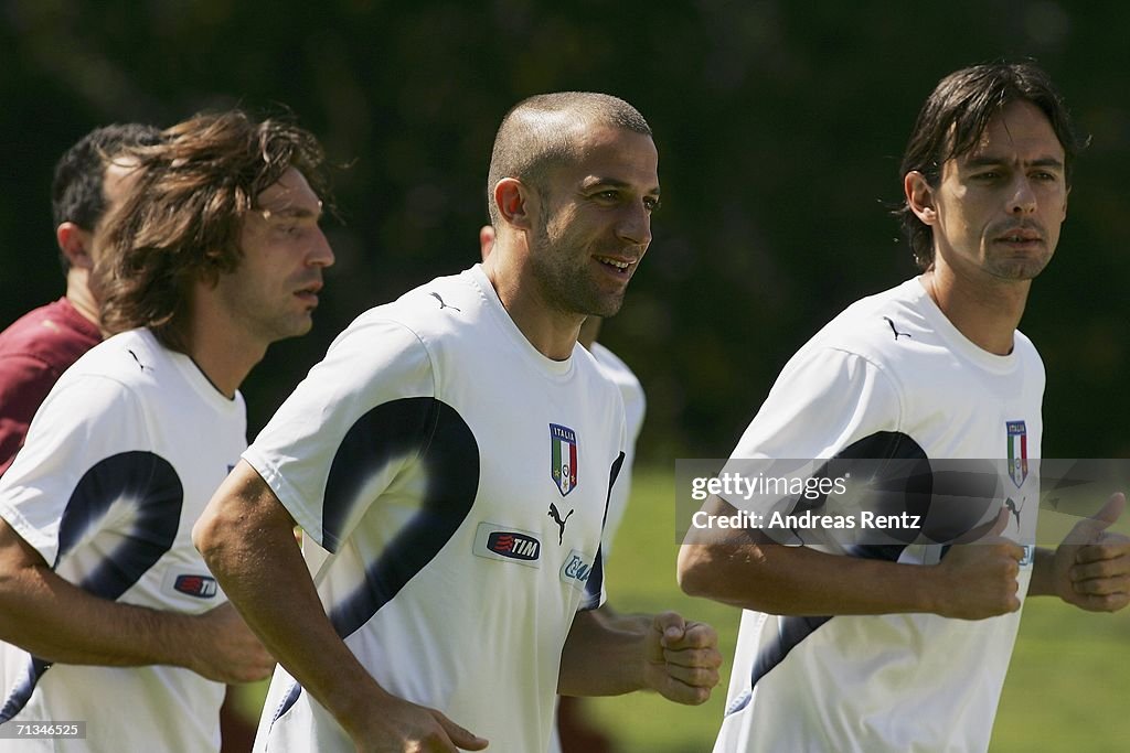 Italy National Team Training and Press Conference