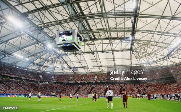 General view during the FIFA World Cup Germany 2006 Quarter-final match between England and Portugal played at the Stadium Gelsenkirchen on July 1,...