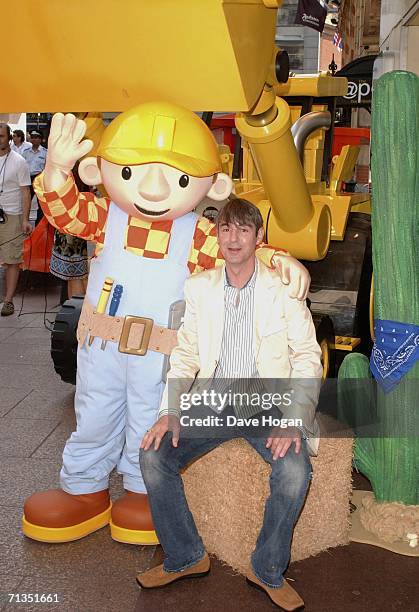 Actor Neil Morrissey arrives at the UK Premiere of "Bob The Builder - Built To Be Wild" at the Odeon West End on July 2, 2006 in London, England.