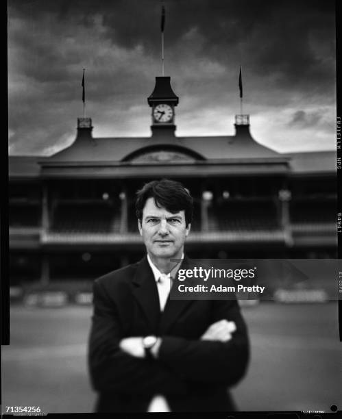 Sydney Swans coach Paul Roos poses for a portrait in front of the Members Stand at the Sydney Cricket Ground June 30, 2006 in Sydney, Australia.