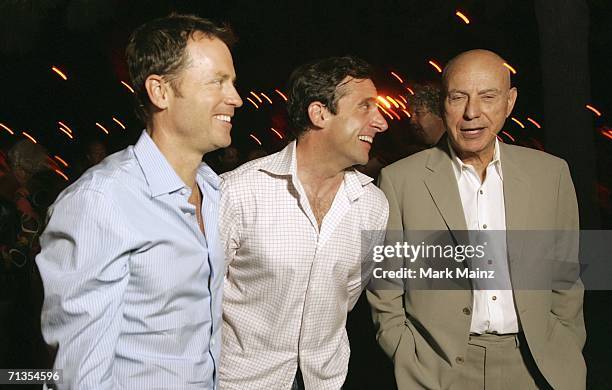 Actors Greg Kinnear , Steve Carell and Alan Arkin attend the after party to the LAFF closing night premiere of "Little Miss Sunshine" at the...