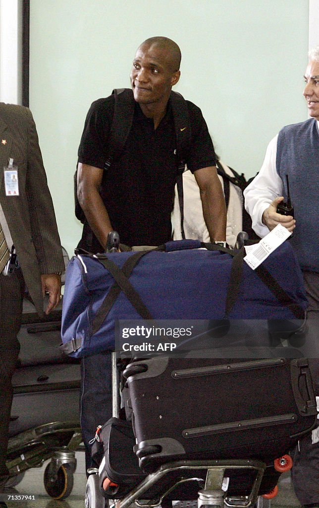 Brazil's Gilberto arrives at the Tom Job