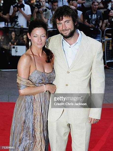 Actor Jack Davenport and Actress Michelle Gomez arrive at the European Premiere of 'Pirates Of The Caribbean: Dead Man's Chest' at the Odeon...