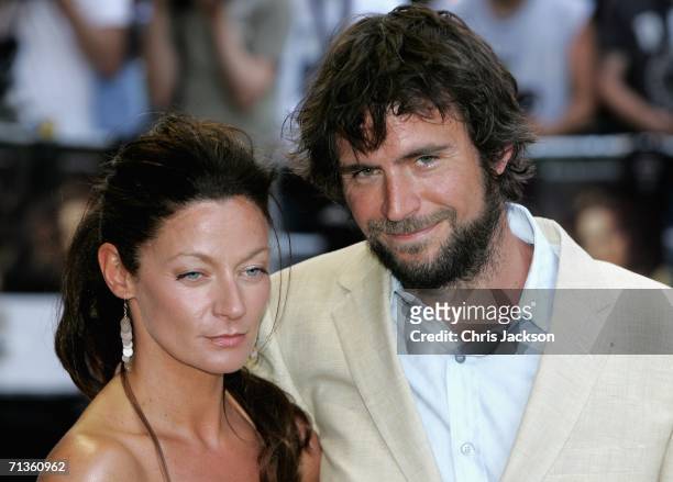 Jack Davenport and Michelle Gomez arrive at the Premiere of 'Pirates Of The Caribbean: Dead Mans Chest' European Premiere on July 3, 2006 in London,...