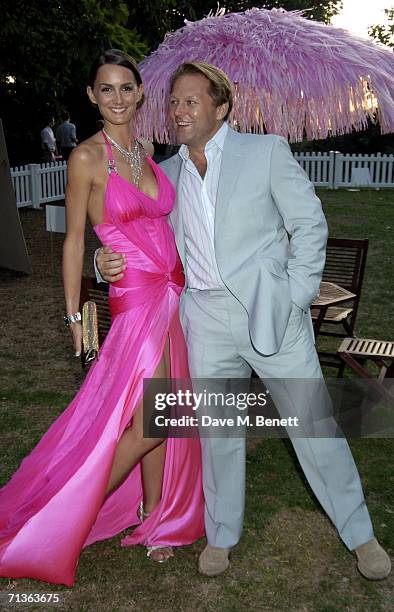 David and Shelley Ross attend the annual Conservative Summer Party, at Royal Hospital Chelsea on July 3, 2006 London, England.