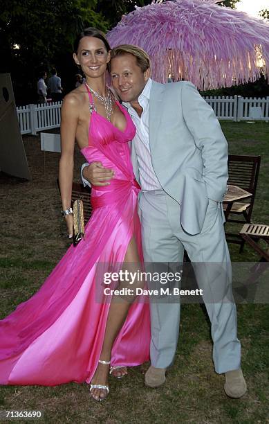 David and Shelley Ross attend the annual Conservative Summer Party, at Royal Hospital Chelsea on July 3, 2006 London, England.