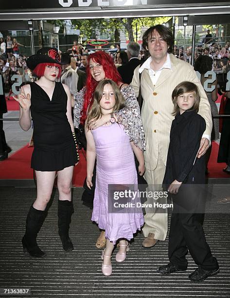 Presenter Jonathan Ross, his wife Jane Goldman and their children arrive at the European premiere of "Pirates of the Caribbean: Dead Man's Chest" at...