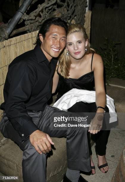 Actors Daniel Dae Kim and Maggie Grace attend the after party following the European Premiere of "Pirates Of The Caribbean: Dead Man's Chest" at Old...