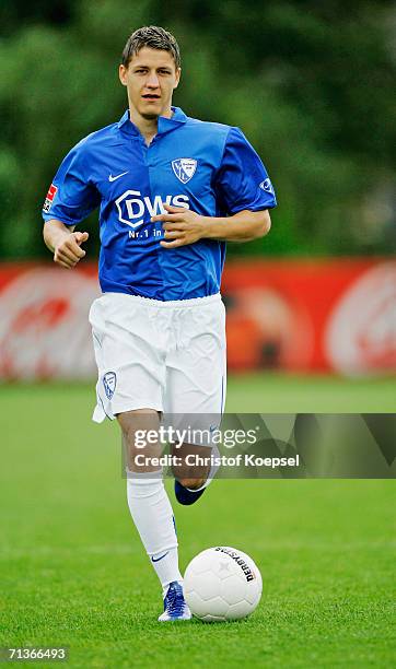 Ivo Ilicevic runs with the ball during the Bundesliga Team Presentation of VfL Bochum on June 26, 2006 in Bochum, Germany.