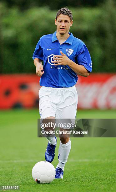 Ivo Ilicevic runs with the ball during the Bundesliga Team Presentation of VfL Bochum on June 26, 2006 in Bochum, Germany.