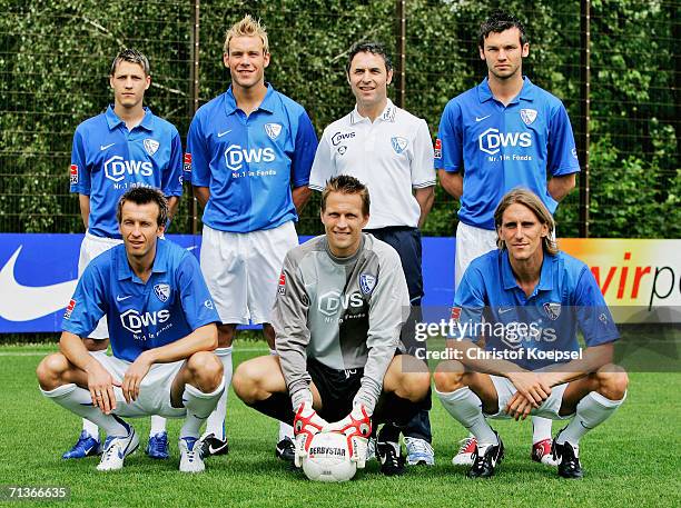 The new players of Bochum Ivo Ilicevic, Oliver Schroeder, Marcel Koller and Benjamin Auer Christoph Dabrowski, Alexander Bade and Benjamin Lense...