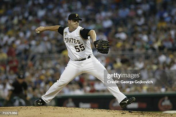 Relief pitcher Matt Capps of the Pittsburgh Pirates pitches against the Detroit Tigers at PNC Park on July 1, 2006 in Pittsburgh, Pennsylvania. The...