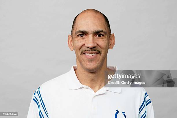 Tony Dungy of the Indianapolis Colts poses for his 2006 NFL headshot at photo day in Indianapolis, Indiana.