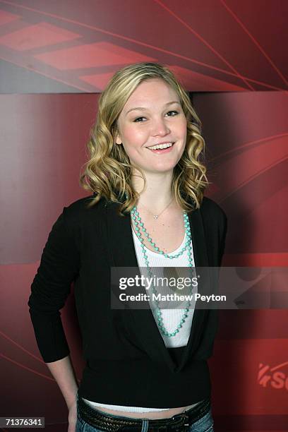 Actress Julia Stiles appears on AOL Unscripted Session at the Meyer Gallery during the Sundance Film Festival January 26, 2006 in Park City, Utah....