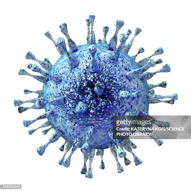 stockillustraties, clipart, cartoons en iconen met human cytomegalovirus, illustration - virus
