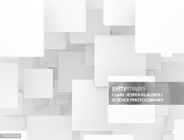 white cubes - いっぱい点のイラスト素材／クリップアート素材／マンガ素材／アイコン素材