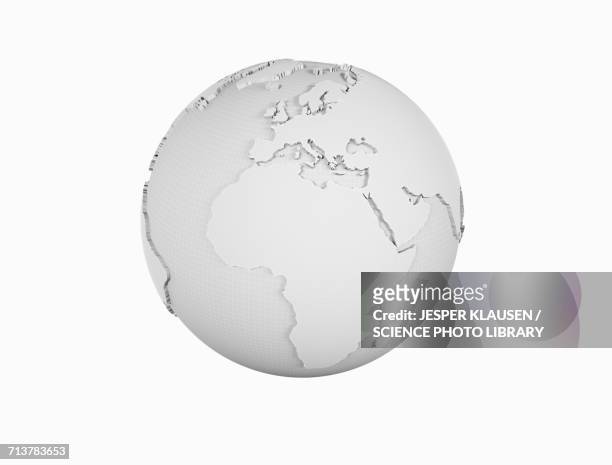 white globe - three dimensional stock-grafiken, -clipart, -cartoons und -symbole
