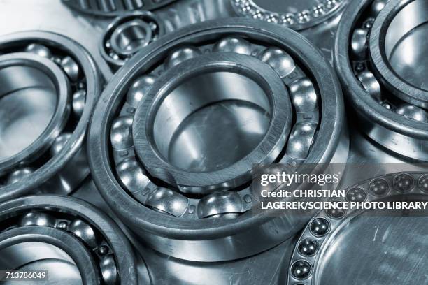 metal cogs, ball bearings and gears - ball bearing stock pictures, royalty-free photos & images
