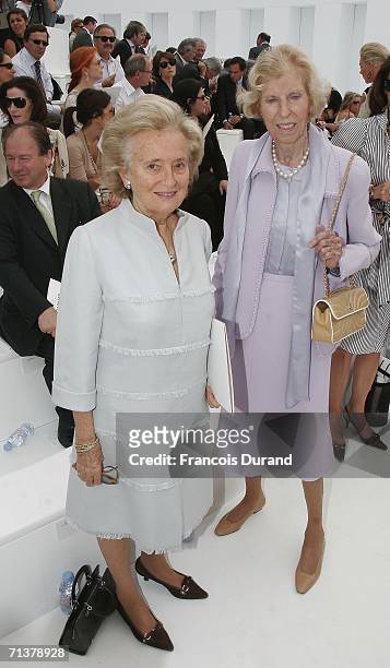 Bernadette Chirac , wife of French Presiden Jacques Chirac, attends the Chanel Fashion show, during Paris Fashion Week Fall-Winter 2006/07 on July 6,...