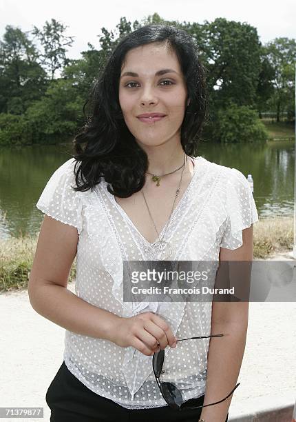 French actress Alison Paradis attends the Chanel Fashion show, during Paris Fashion Week Fall-Winter 2006/07 on July 6, 2006 in Paris, France.