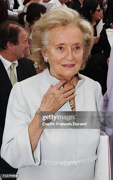 Wife of French President, Bernadette Chirac attends the Chanel Haute Couture Fall-Winter 2006/07 Fashion show during Paris Fashion Week at Pelouse de...