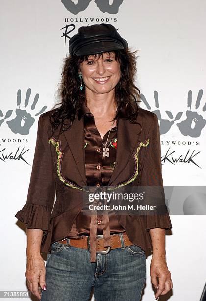 Jessi Colter, wife of the late Waylon Jennings, attends Kris Kristofferson's and her husband's induction into Hollywood's Rockwalk at the Guitar...