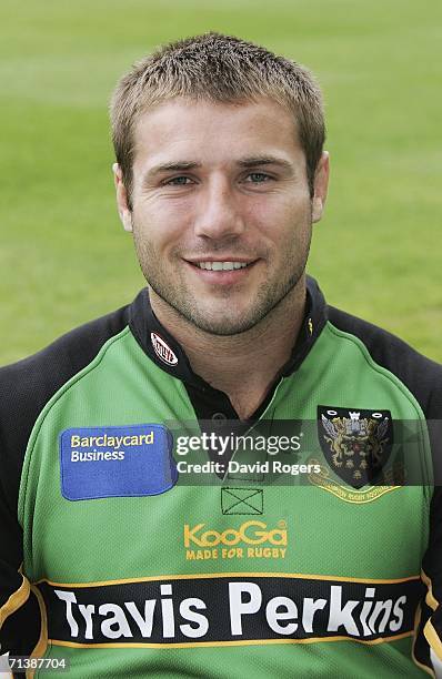 Portrait of Ben Cohen of Northampton Saints on July 7 Northampton, England.