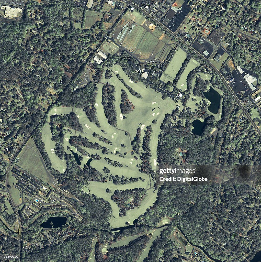 Satellite Image of Augusta, Georgia