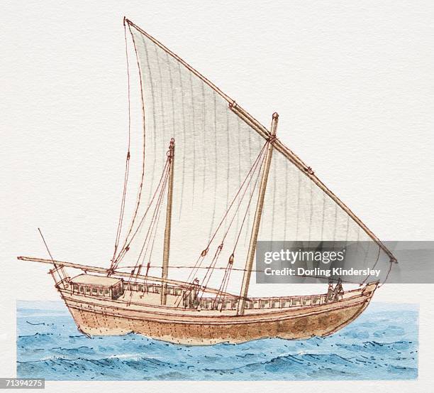Dhow Colour 20 Dhow High Res Illustrations - Getty Images