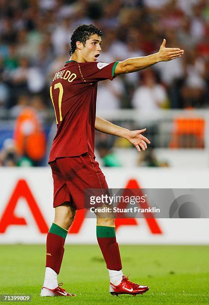 Cristiano Ronaldo of Portugal during the FIFA World Cup Germany 2006 Third Place Play-off match between Germany and Portugal played at the...
