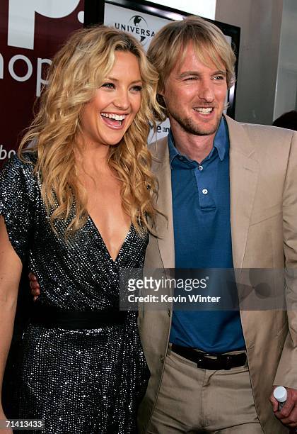 Actors Kate Hudson and Owen Wilson arrive at the Universal Pictures premiere of "You, Me & Dupree" at the Cinerama Dome on July 10, 2006 in...