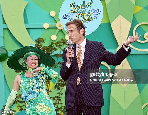 Hollywood theme park Universal Studios Japan President Glen Gumpel announces the opening of the new large attraction "Land of Oz" of the Hollywood...