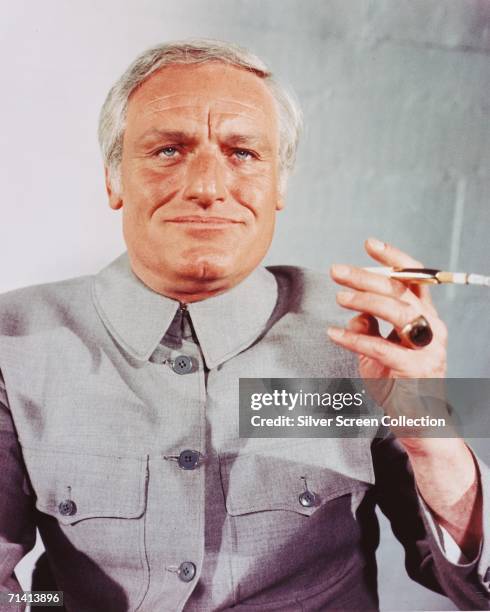 English actor Charles Gray as SPECTRE founder Ernst Stavro Blofeld in the James Bond film 'Diamonds Are Forever', directed by Guy Hamilton, 1971.