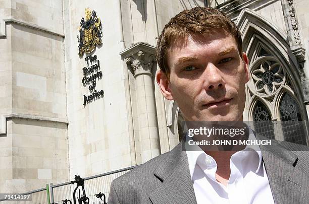 United Kingdom: Gary McKinnon, who is accused of breaking into US government computer networks, is pictured outside the Royal Courts of Justice in...
