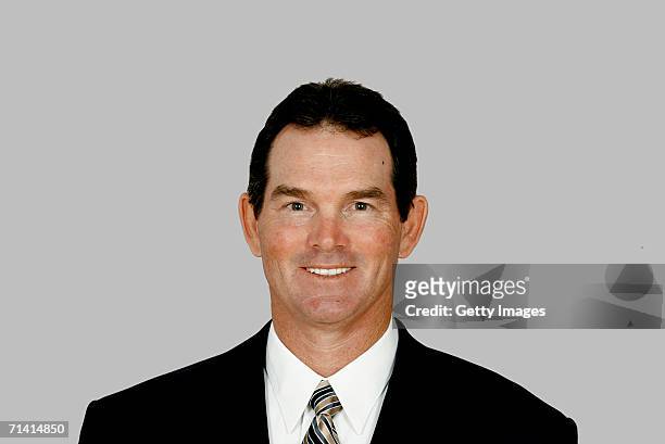 Mike Zimmer of the Dallas Cowboys poses for his 2006 NFL headshot at photo day in Dallas, Texas.