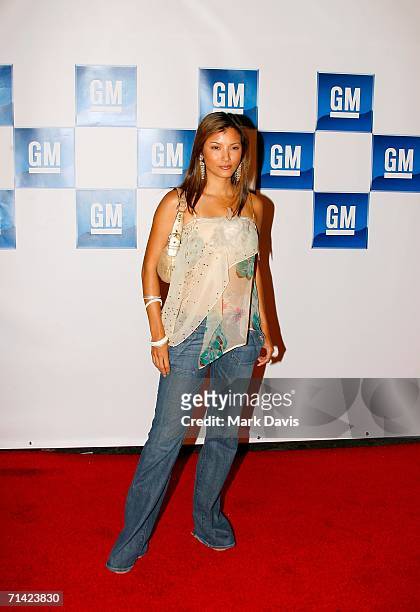 Actress Kelly Hu arrives at the 3rd annual GM All-Car Showdown held at Paramount Pictures on July 11, 2006 in Hollywood, California. The GM All-Car...