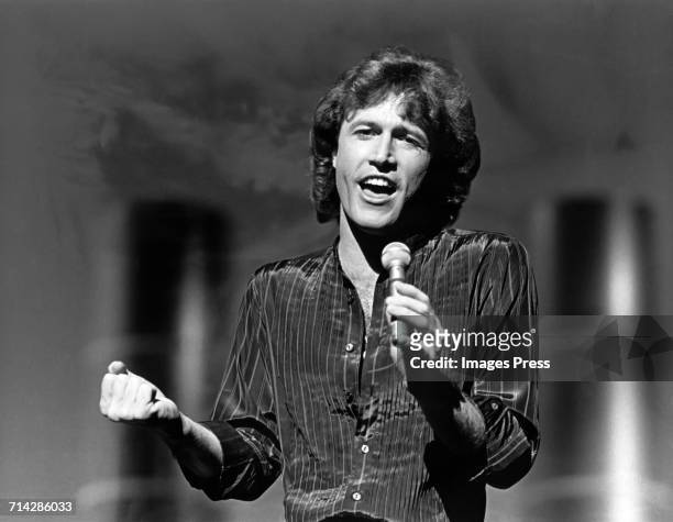 Andy Gibb in concert circa 1982 in New York City.