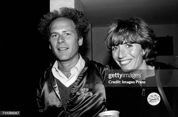 Art Garfunkel and Penny Marshall circa 1980 in New York City.