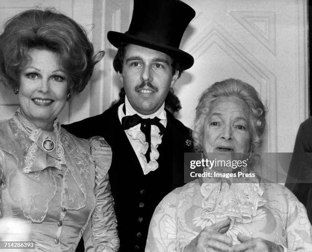 Arlene Dahl, her husband Marc Rosen and Helen Hayes circa 1979 in New York City.