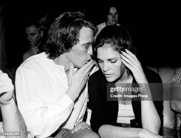 Peter Weller and Ali McGraw at Studio 54 circa 1979 in New York City.