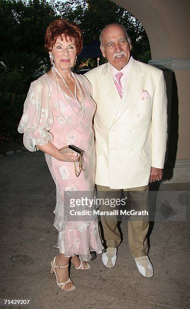 Actress Marion Ross and her husband, actor Paul Michael attend the Hallmark Channel 2006 summer TCA party at the Ritz Carlton on July 12, 2006 in...