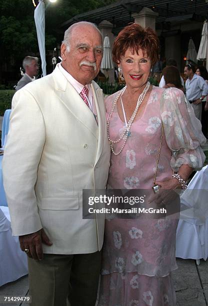 Actress Marion Ross and Actor/Husband Paul Michael attend the Hallmark Channel 2006 summer TCA party at the Ritz Carlton on July 12, 2006 in...