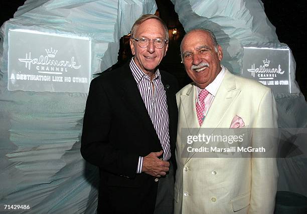 Executive Vice President for Hallmark, David Aemin and Actor Paul Michael attends and the Hallmark Channel 2006 summer TCA party at the Ritz Carlton...