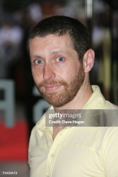 Presenter Dave Gorman arrives at the UK Premiere of "Superman Returns" at Odeon Leicester Square on July 13, 2006 in London, England.