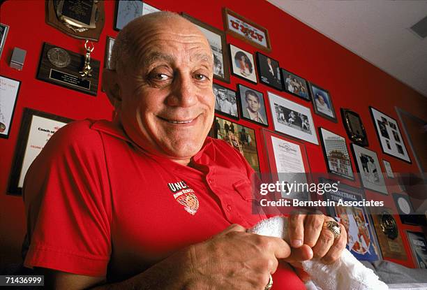 Jerry Tarkanian of the University of Nevada Las Vegas poses for a portrat during the 1989 season.